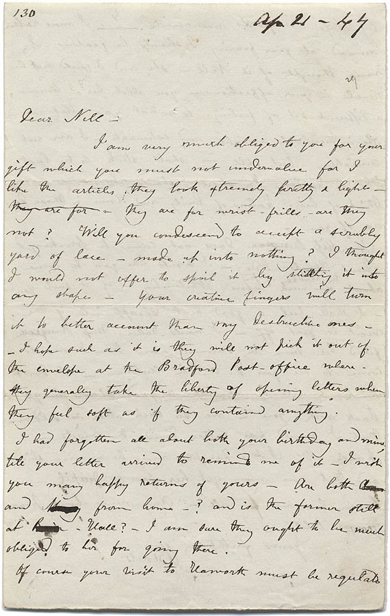 Charlotte Brontë to Constantin Héger (image credits: wikimedia)