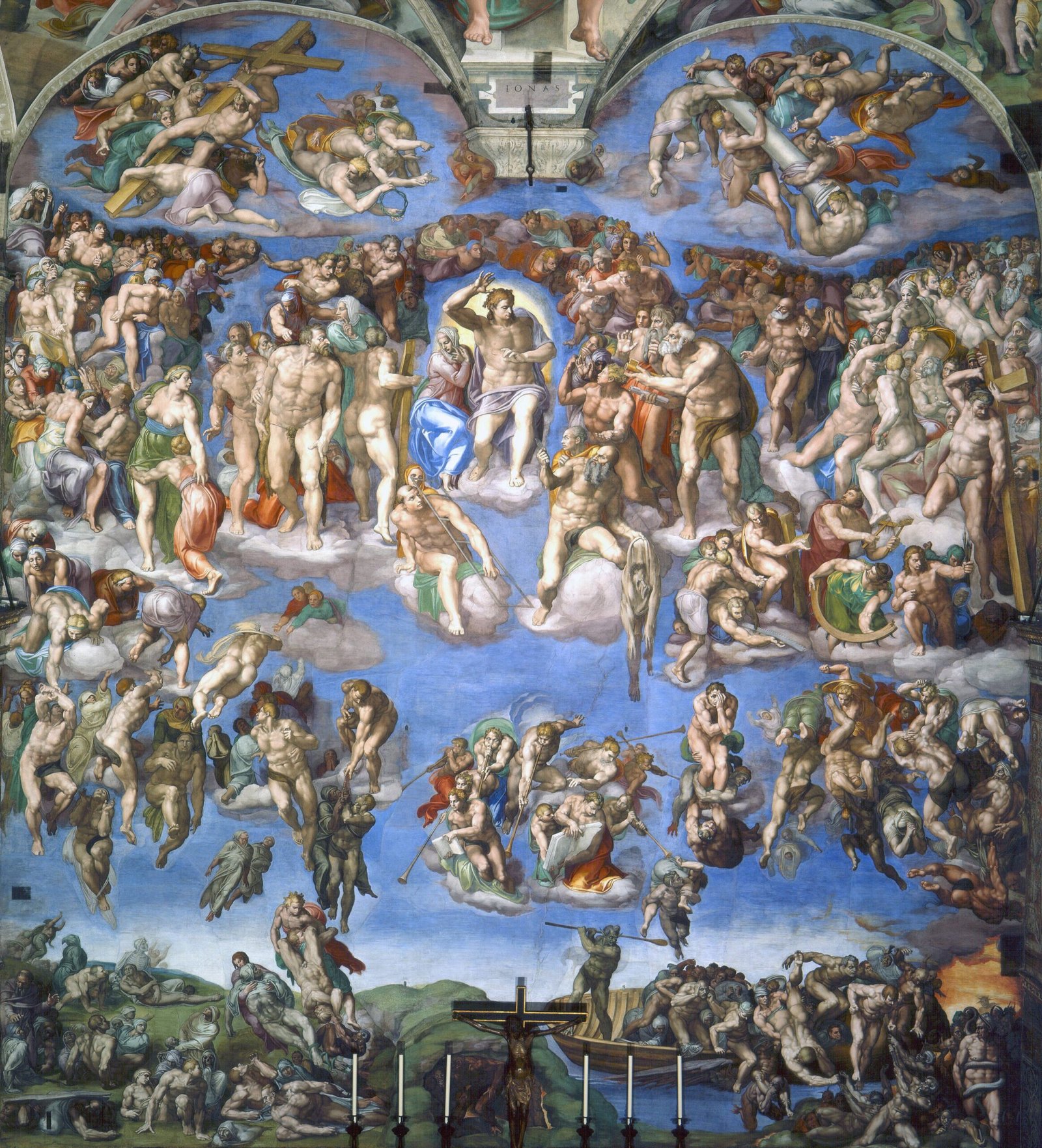 Michelangelo – The Last Judgment (image credits: wikimedia)