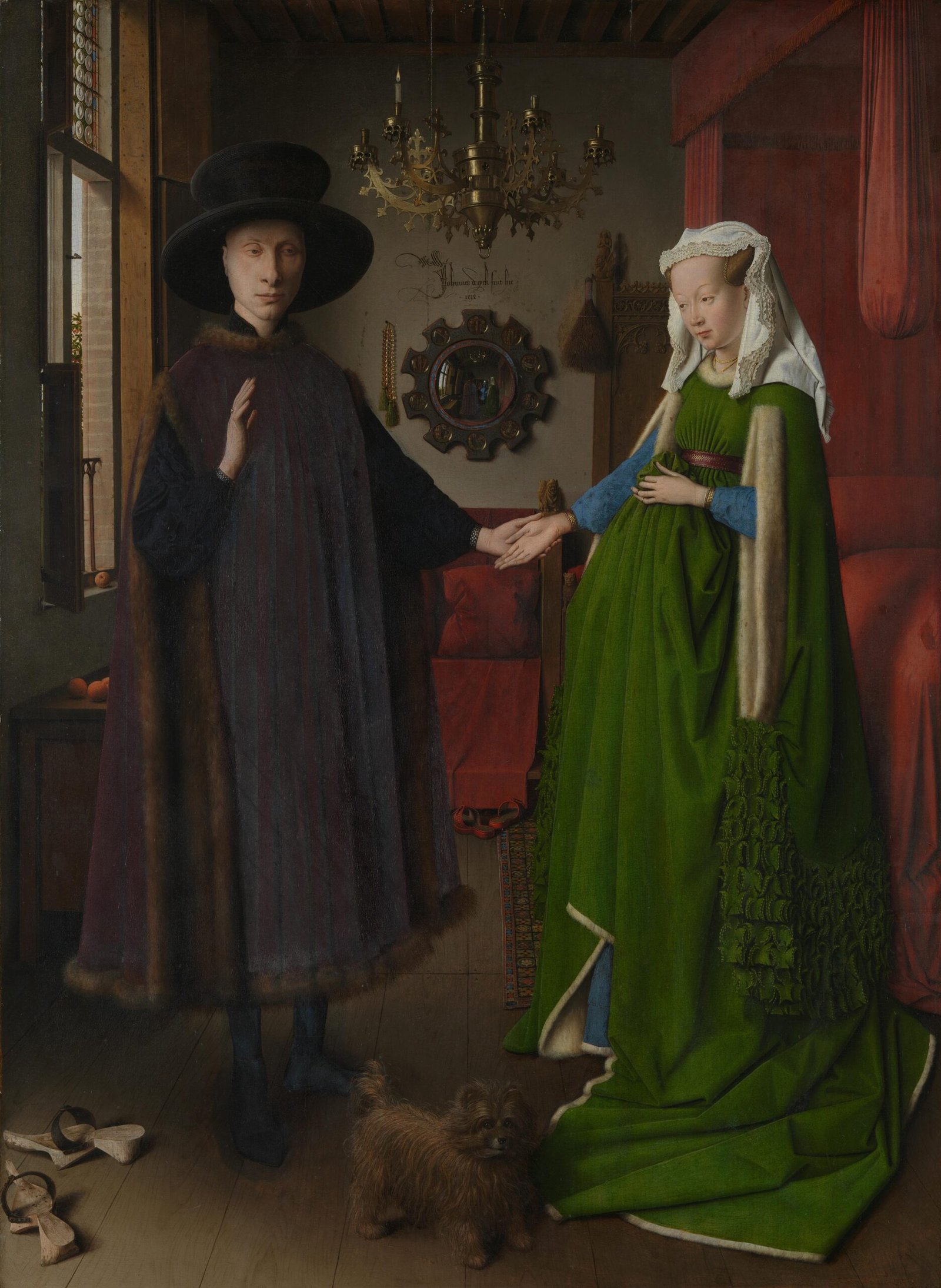 Jan van Eyck – The Arnolfini Portrait (image credits: wikimedia)