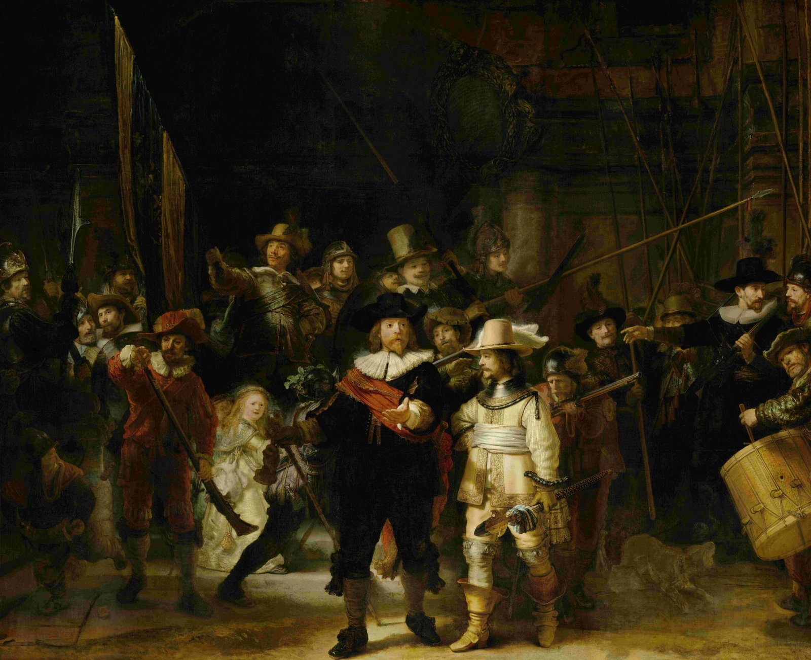 Rembrandt – The Night Watch (image credits: wikimedia)
