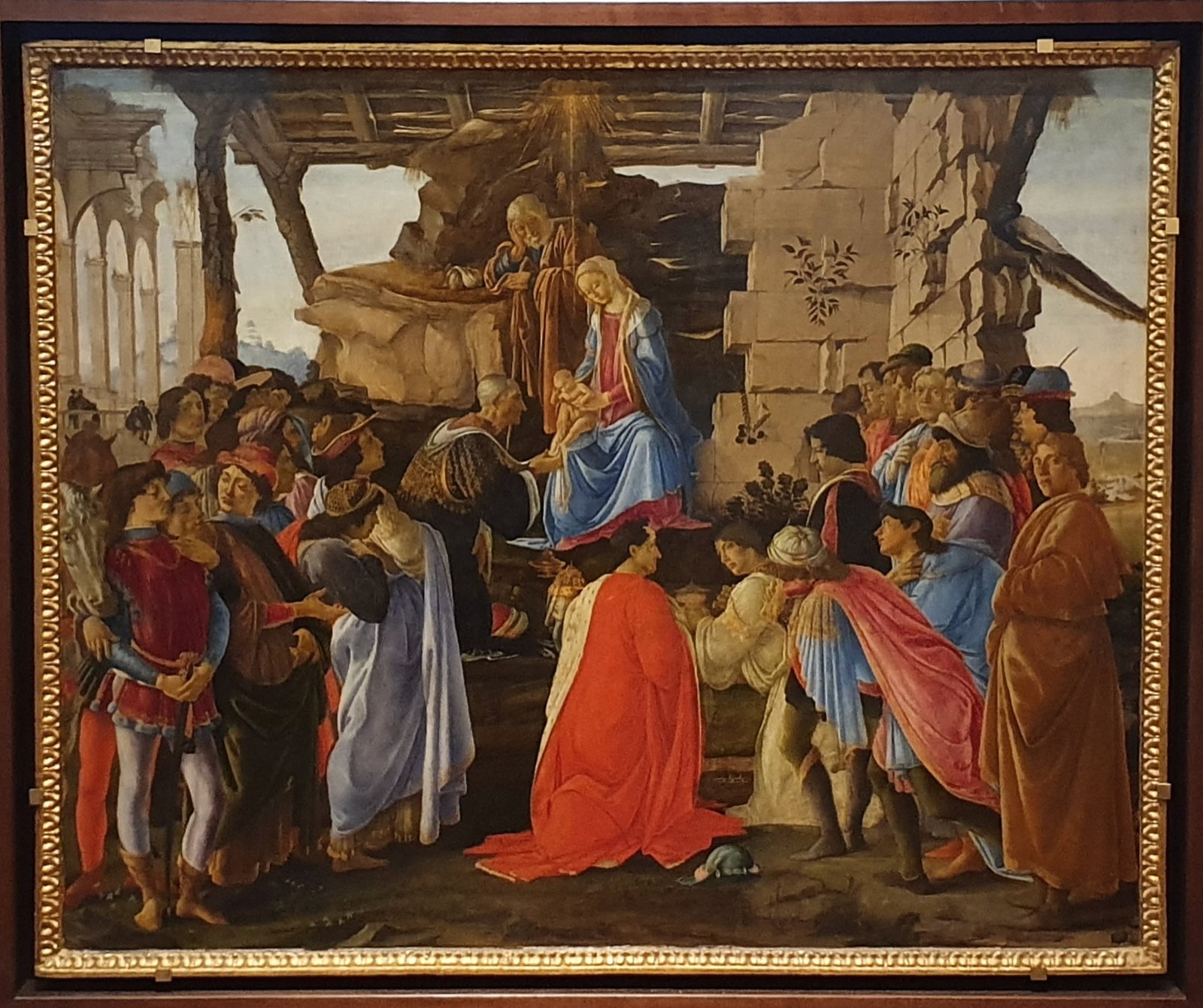 Sandro Botticelli – Adoration of the Magi (image credits: wikimedia)
