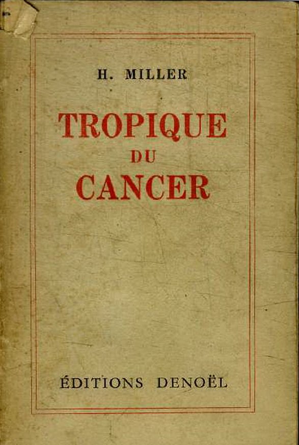 Tropic of Cancer by Henry Miller (image credits: wikimedia)