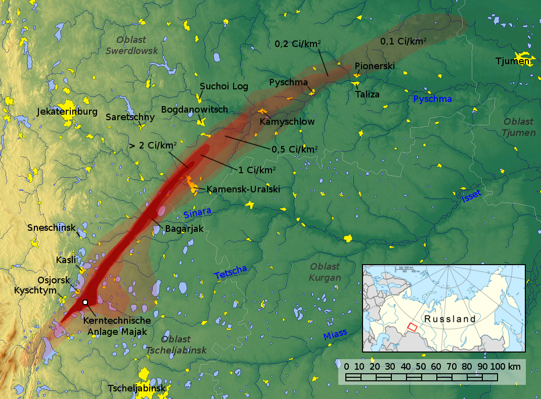 The Soviet Kyshtym Disaster (1957): A Nuclear Catastrophe Hidden from the World (image credits: wikimedia)