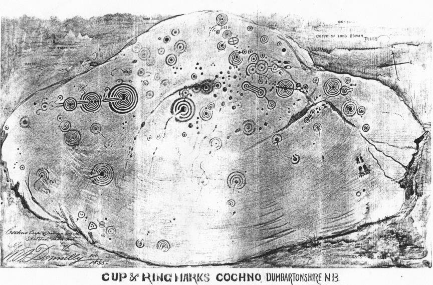 The Cochno Stone (Scotland) (image credits: wikimedia)
