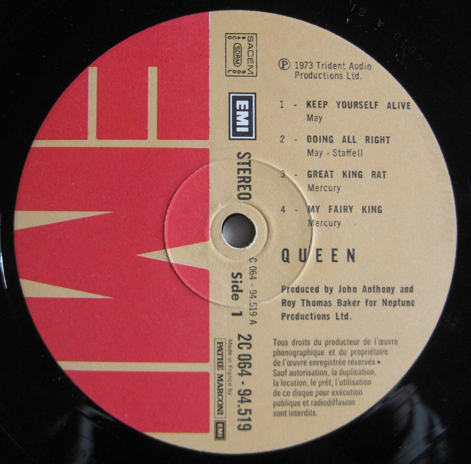 Queen – Queen (1973) (image credits: wikimedia)
