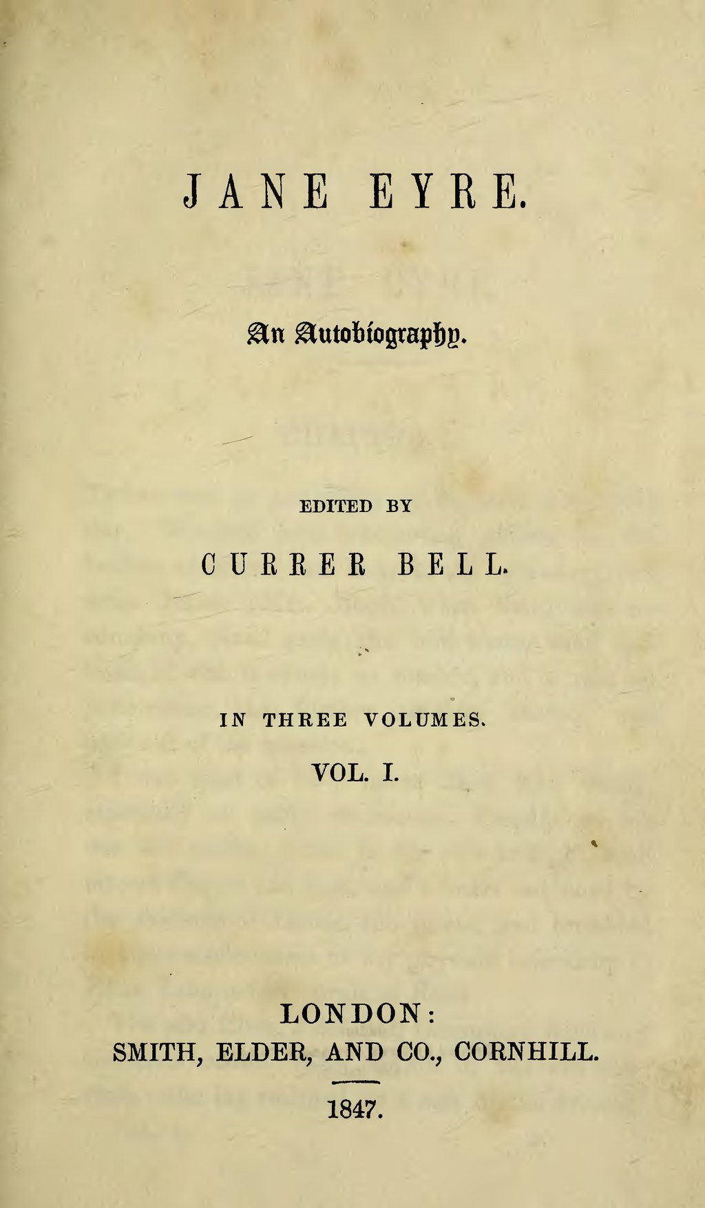 Jane Eyre by Charlotte Brontë (image credits: wikimedia)