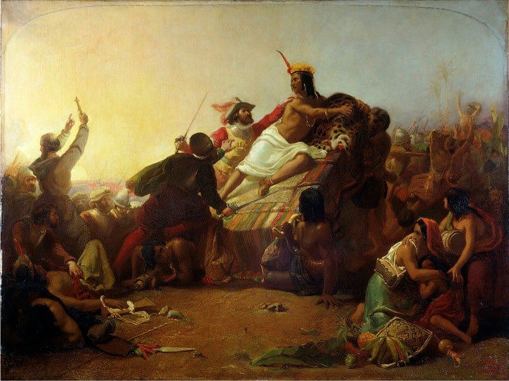 The Battle of Cajamarca (1532) (image credits: wikimedia)