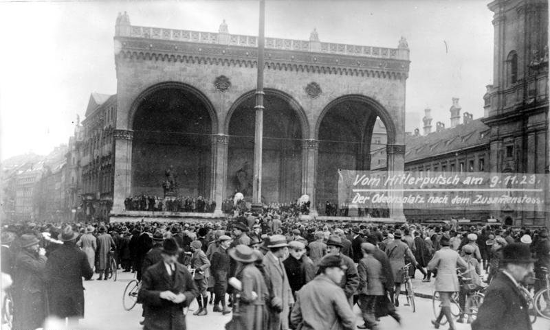 The Beer Hall Putsch (1923) (image credits: wikimedia)