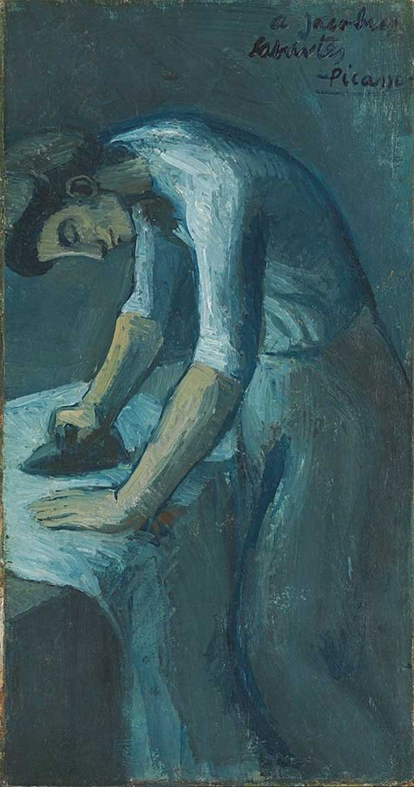 Pablo Picasso – Woman Ironing (1904) (image credits: wikimedia)