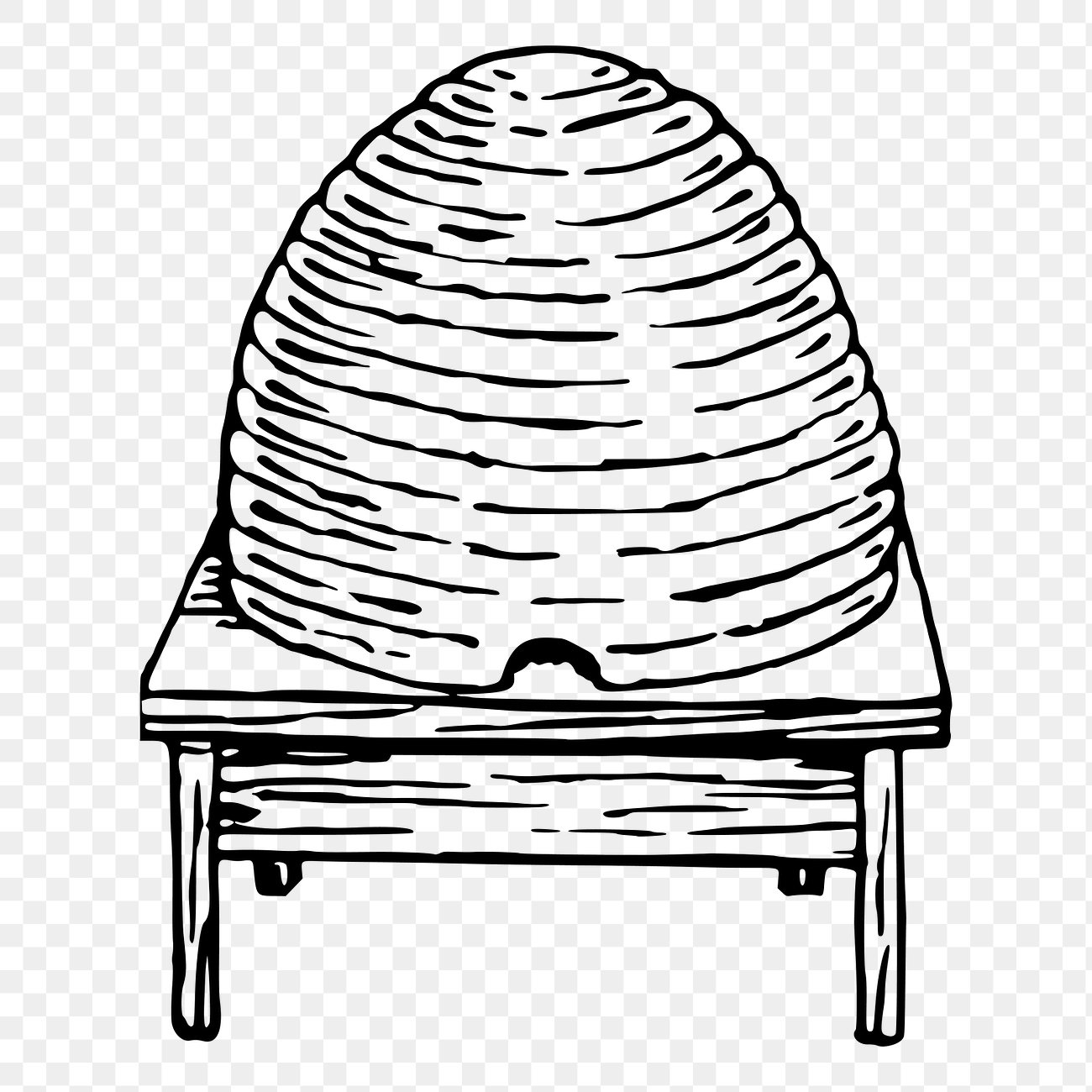 Bee or Beehive (image credits: rawpixel)