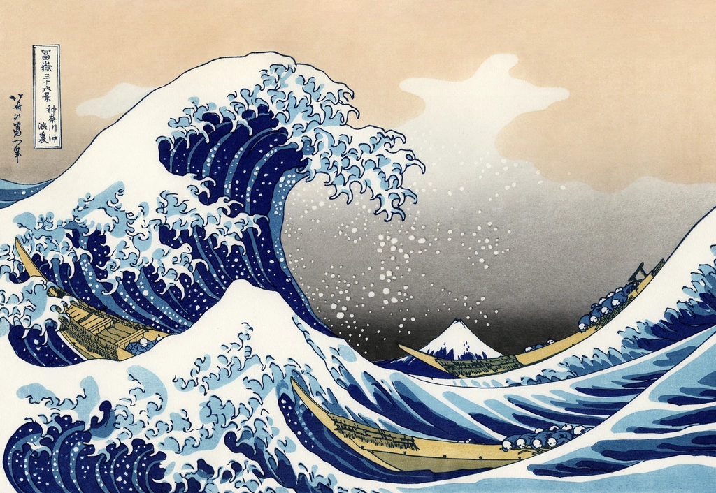 The Great Wave off Kanagawa by Hokusai (c. 1831) (image credits: rawpixel)