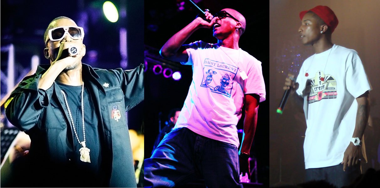 Kanye West, Lupe Fiasco, & Pharrell Williams – CRS Project (image credits: wikimedia)