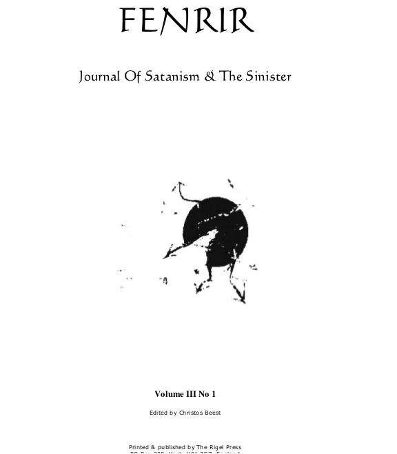The Order of the Nine Angles: Extremism on the Fringe (image credits: wikimedia)