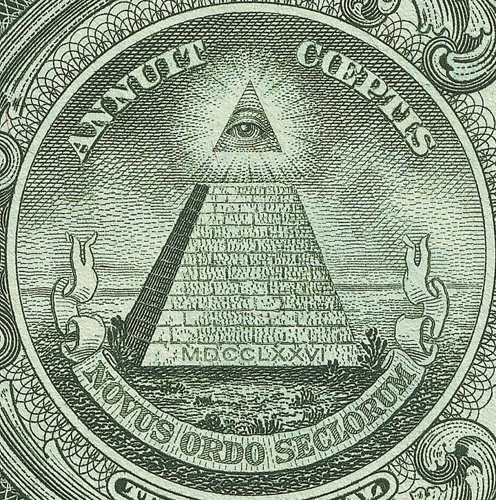 The Enigmatic Eye on the Dollar Bill (image credits: wikimedia)