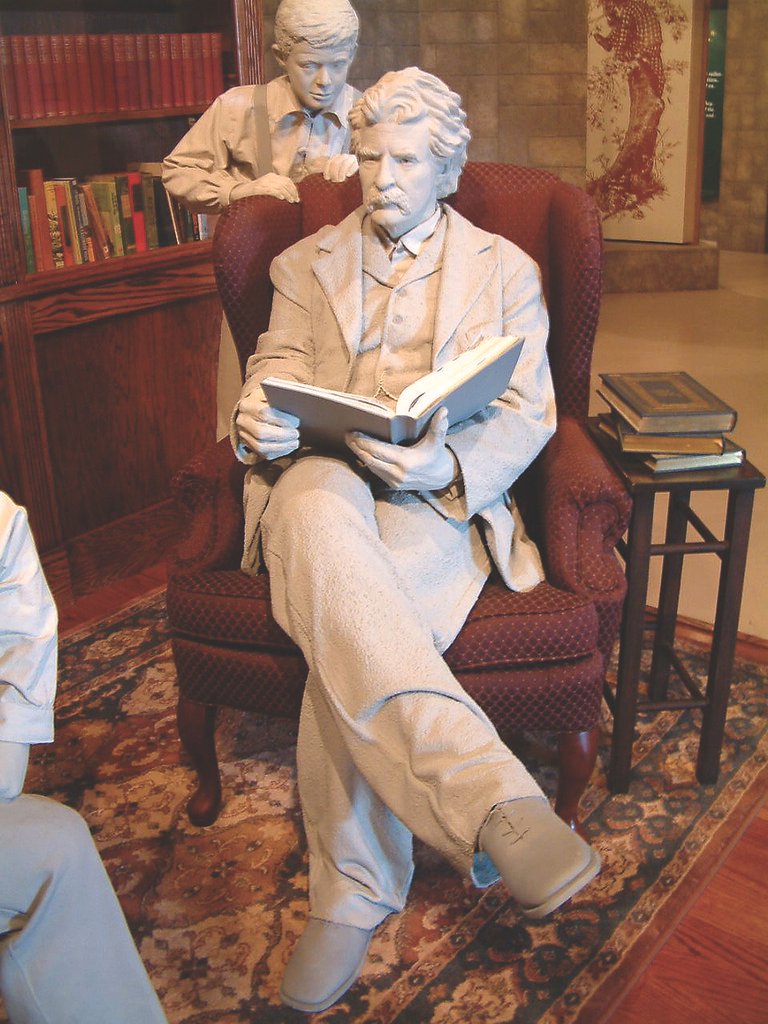 Samuel Clemens as Mark Twain (image credits: flickr)