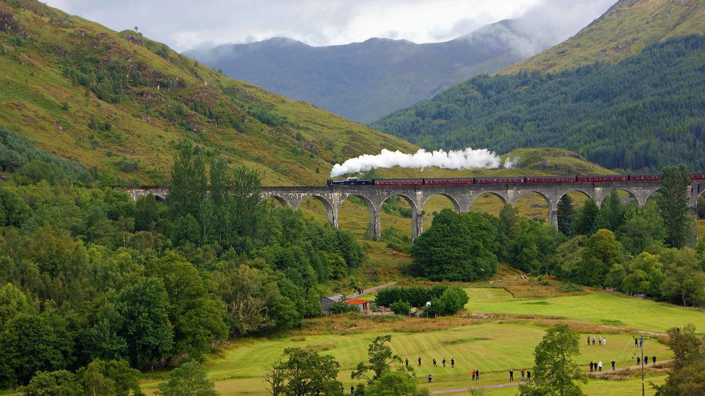 The Scottish Highlands and “Hogwarts” from Harry Potter (image credits: flickr)