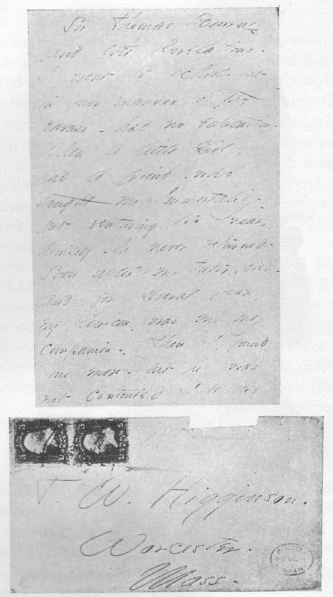 Emily Dickinson’s Letters to Thomas Wentworth Higginson (1862–1886) (image credits: wikimedia)