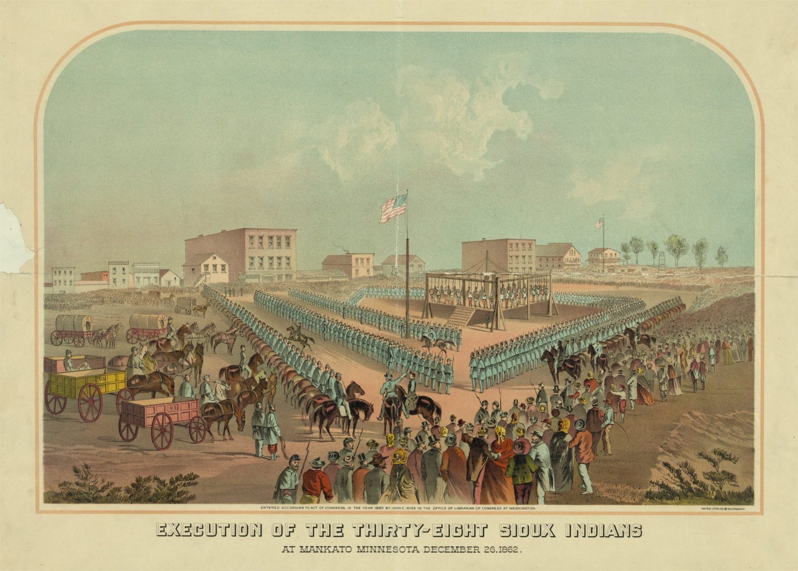 Lincoln's Largest Mass Execution (image credits: wikimedia)