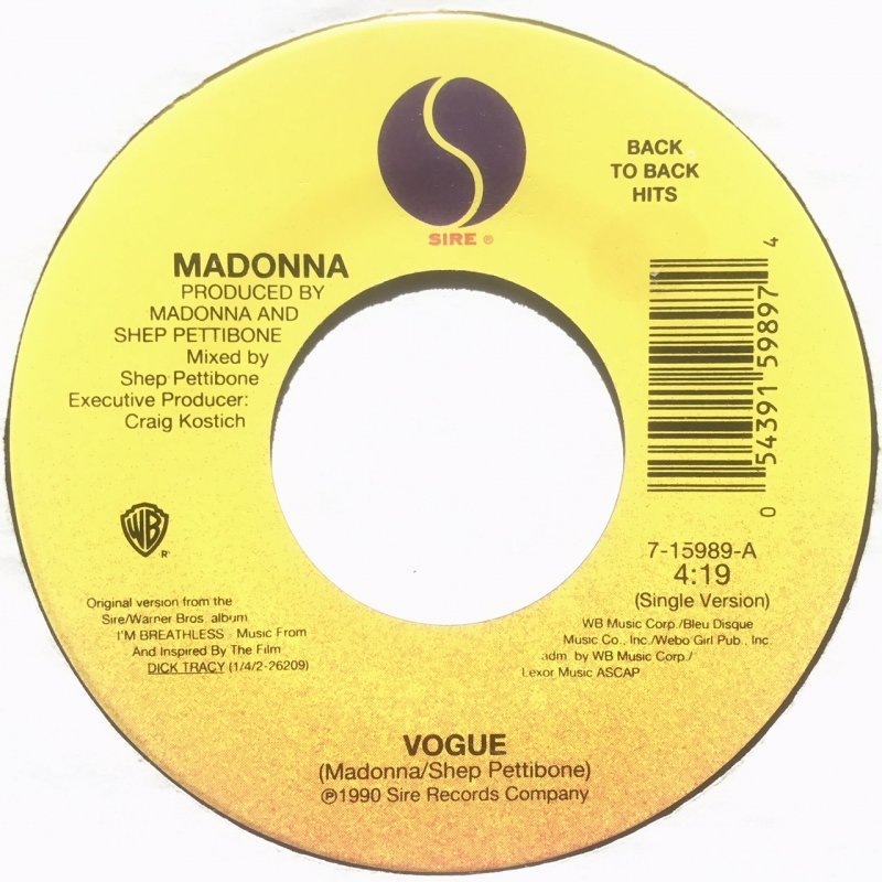 3. “Vogue” by Madonna (image credits: wikimedia)