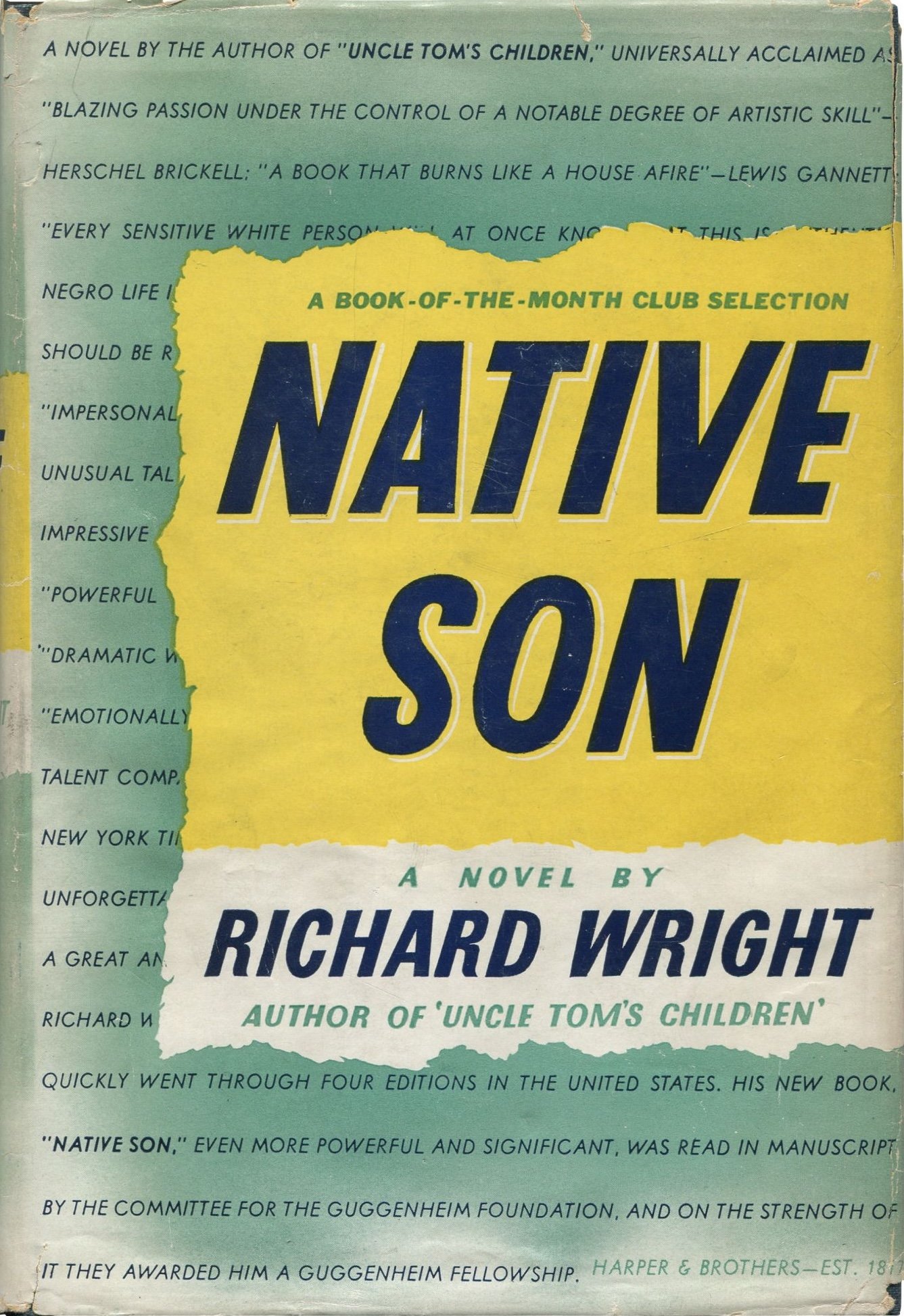 Native Son by Richard Wright (1940) (image credits: wikimedia)