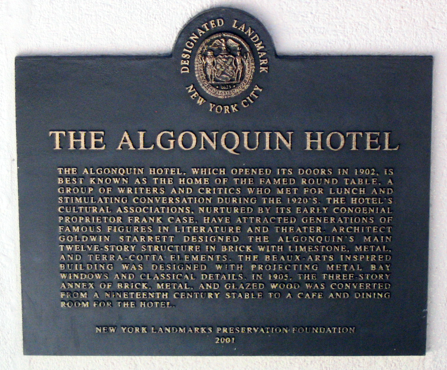 The Algonquin Round Table - Wit Sharper Than Swords (image credits: wikimedia)
