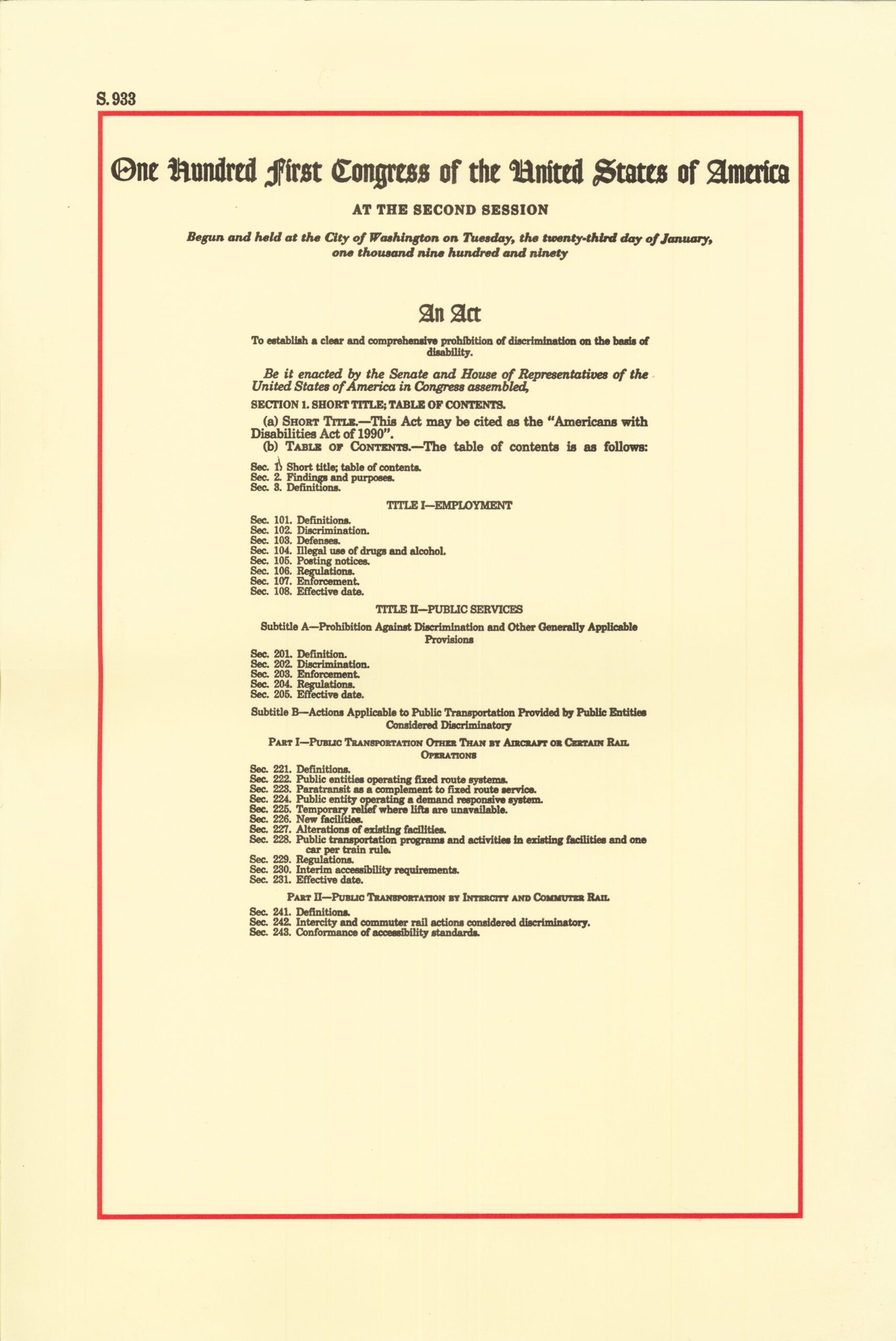 Americans with Disabilities Act of 1990 (image credits: wikimedia)