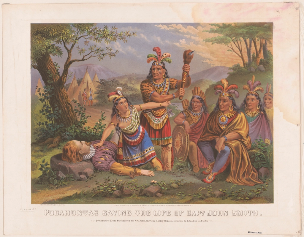 Pocahontas and John Smith: A Misunderstood Relationship (image credits: rawpixel)