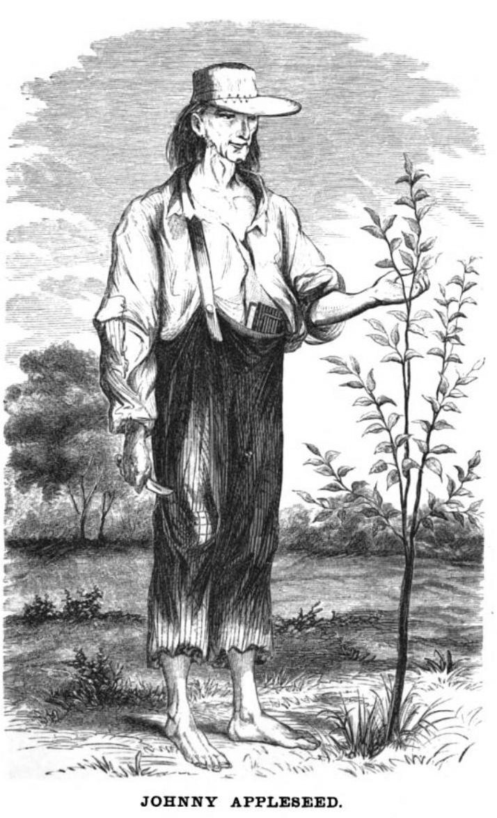The Real Johnny Appleseed (image credits: A History of the Pioneer and Modern Times of Ashland County. Philadelphia: J. B. Lippincott & Co. (1862), Public domain, https://commons.wikimedia.org/w/index.php?curid=16368208)
