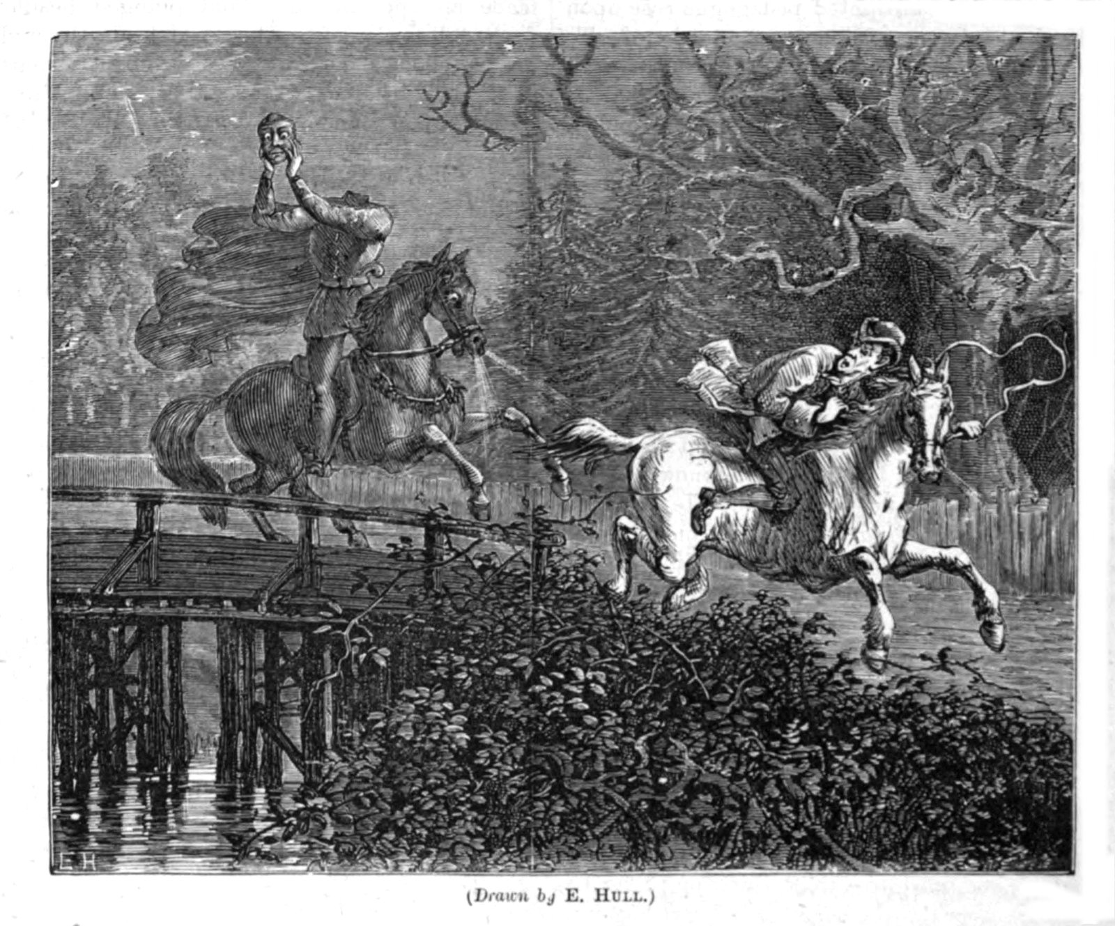 The Legend of Sleepy Hollow and Dutch Heritage (image credits: Cassell's Illustrated Readings (https://archive.org/stream/cassellsillustra00hood#page/136/mode/1up), Public domain, https://commons.wikimedia.org/w/index.php?curid=80373293)