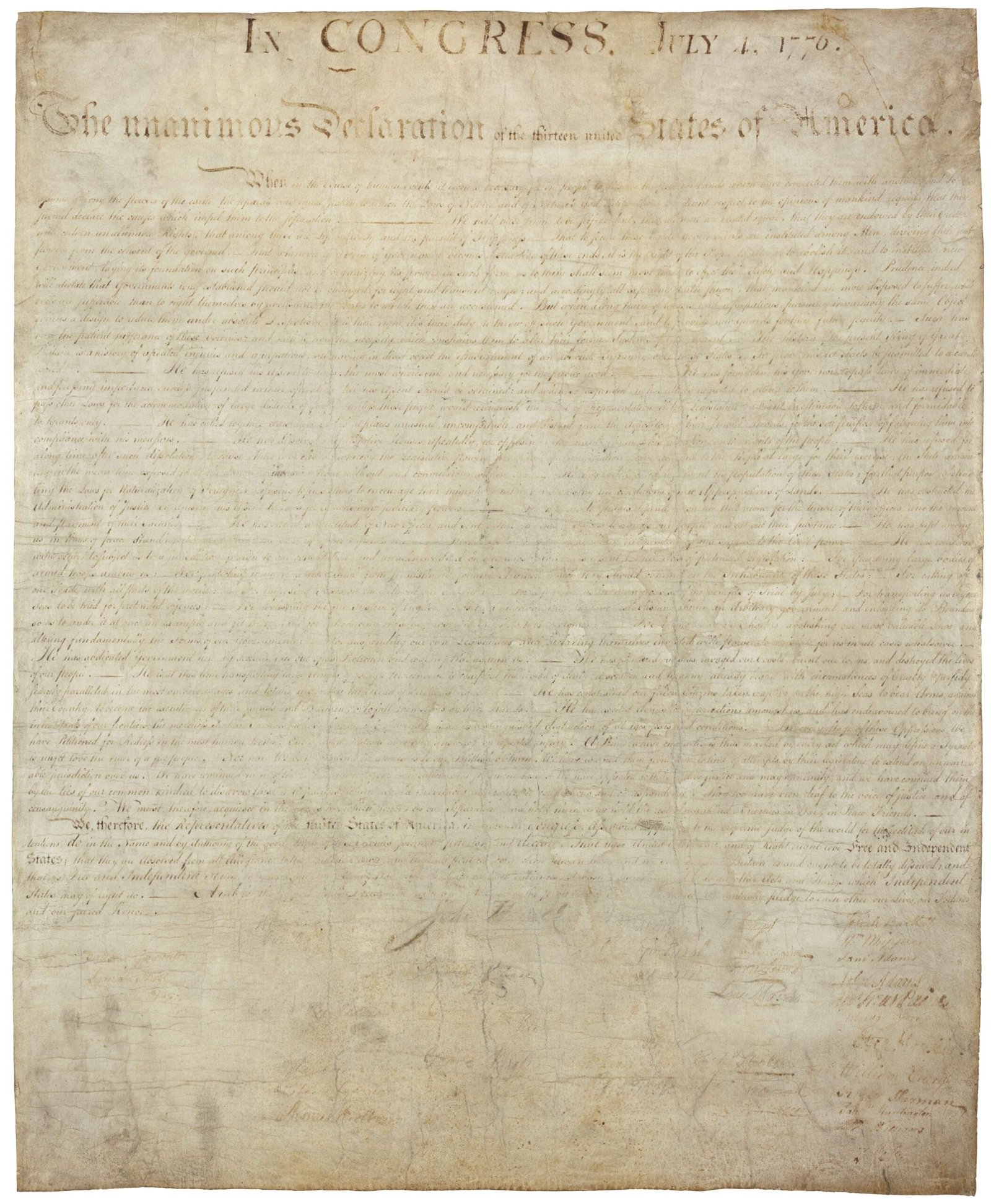 Jefferson’s Secret Edits in the Declaration (image credits: By Drafted by Thomas Jefferson between June 11 and June 28, 1776, as authorized by the Continental Congress, July 2, 1776 with minor revisions and released publicly on July 4, 1776., Public domain, https://commons.wikimedia.org/w/index.php?curid=1477344)