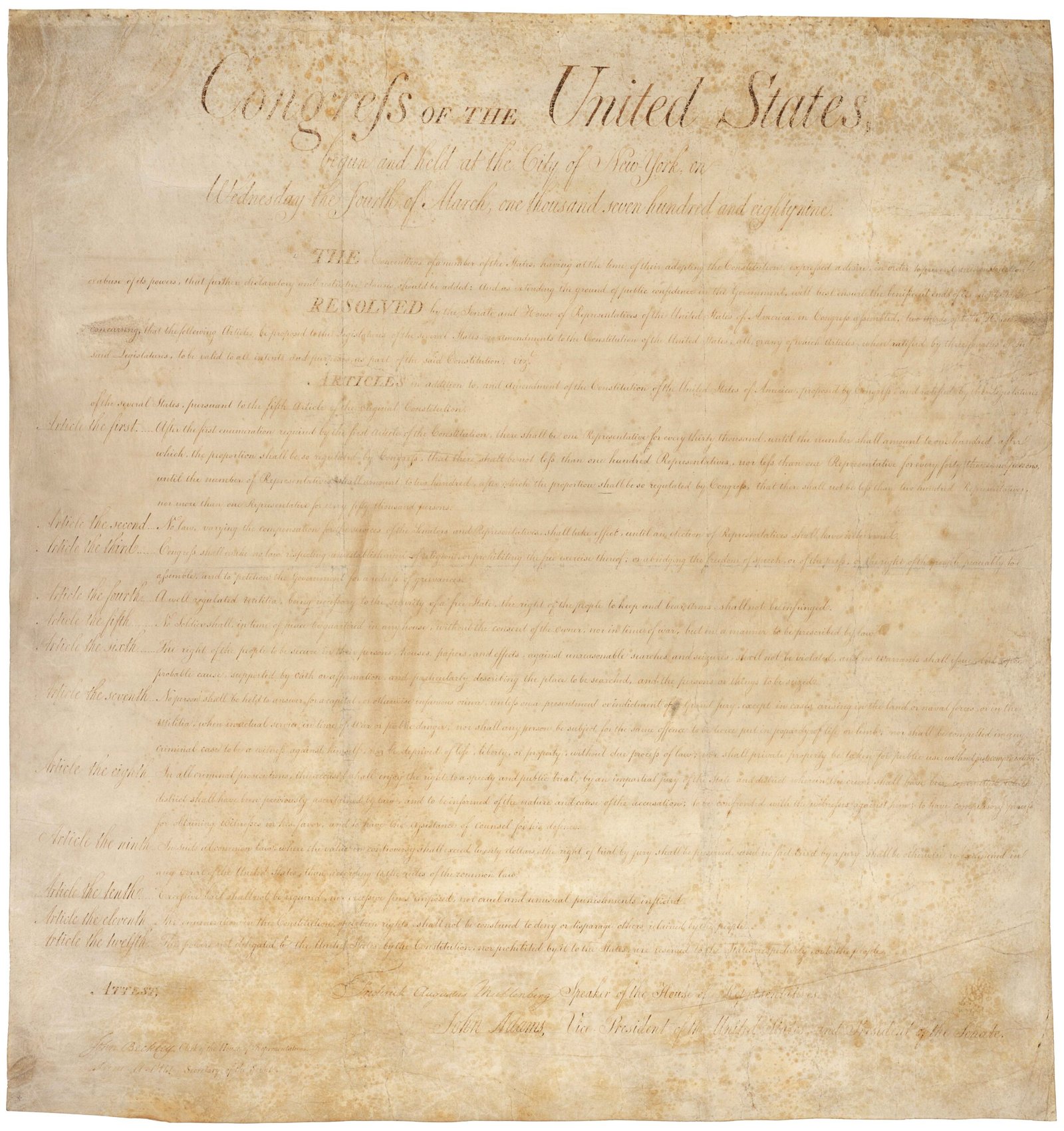 The Secret Language of the Bill of Rights (image credits: This tag does not indicate the copyright status of the attached work. A normal copyright tag is still required. See Commons:Licensing., Public domain, https://commons.wikimedia.org/w/index.php?curid=661347)