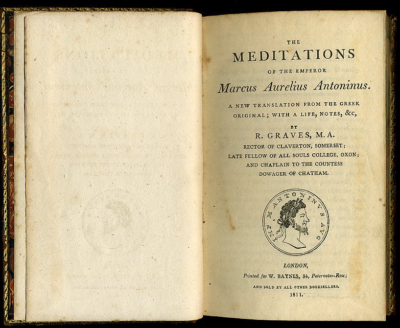 Meditations - Clinton's Stoic Wisdom (image credits: Private Collection of S. Whitehead, Public domain, https://commons.wikimedia.org/w/index.php?curid=8742731)