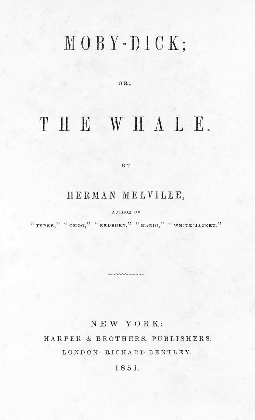 Moby-Dick – Herman Melville (image credits: Transferred from en.wikipedia to Commons., Public domain, https://commons.wikimedia.org/w/index.php?curid=2081025)