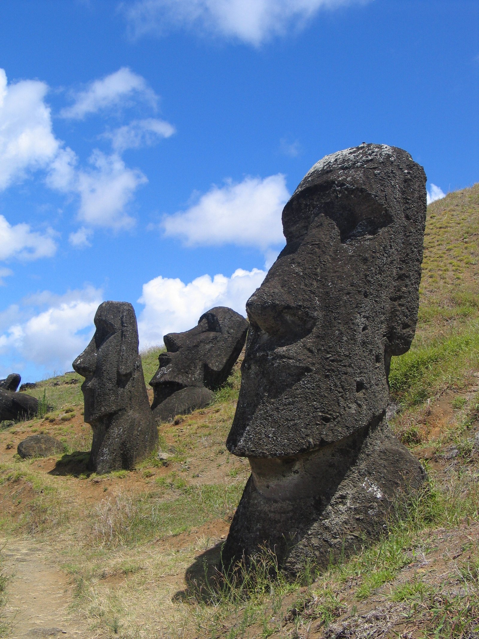 The Moai Statues – Rapa Nui (Easter Island) (image credits: wikimedia)