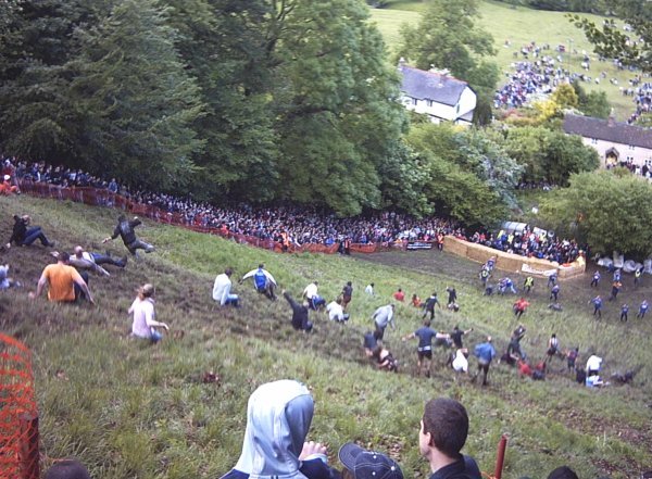 Cooper's Hill Cheese Rolling - England's Most Dangerous Race (image credits: wikimedia)
