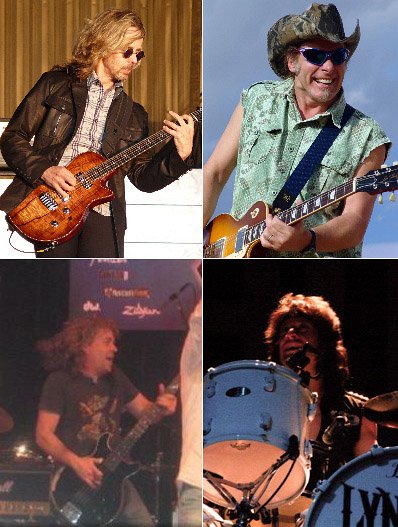 High Enough by Damn Yankees (image credits: By Jackblades.jpg: Occkat
Michael_Cartellone.jpg: Janet Spinas Dancer
Ted_Nugent_in_concert.jpg: Lenny Francioni
TommyShaw.JPG: The original uploader was Weatherman90 at English Wikipedia.
derivative work: FotoPhest (talk), CC BY-SA 3.0, https://commons.wikimedia.org/w/index.php?curid=7143367)