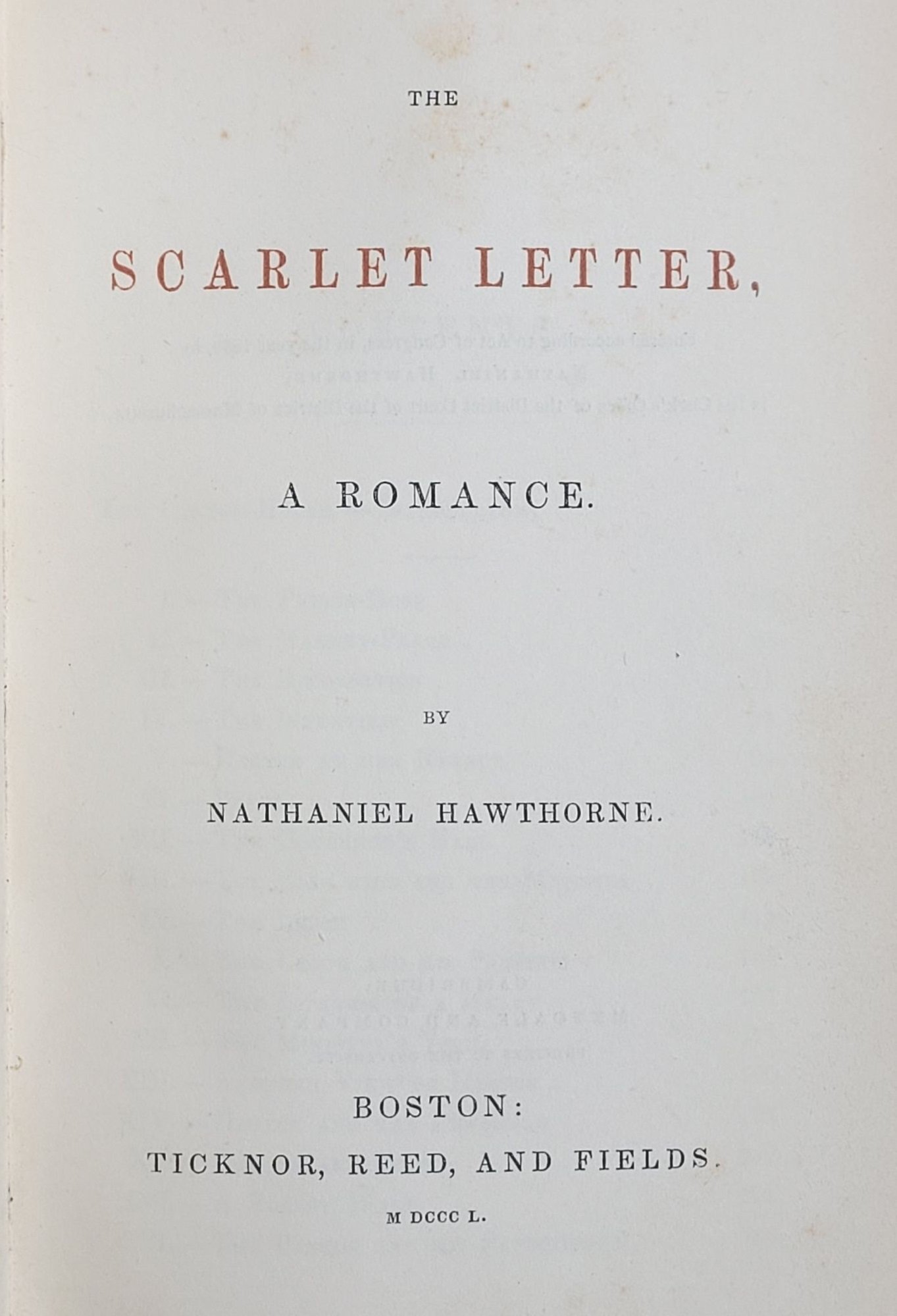 The Scarlet Letter and Redemption Through Adversity (image credits: By Nathaniel Hawthorne, Public domain, https://commons.wikimedia.org/w/index.php?curid=126293185)