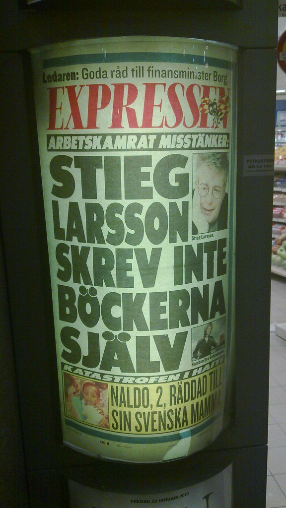 Stieg Larsson’s Unexpected Bestseller (image credits: flickr)
