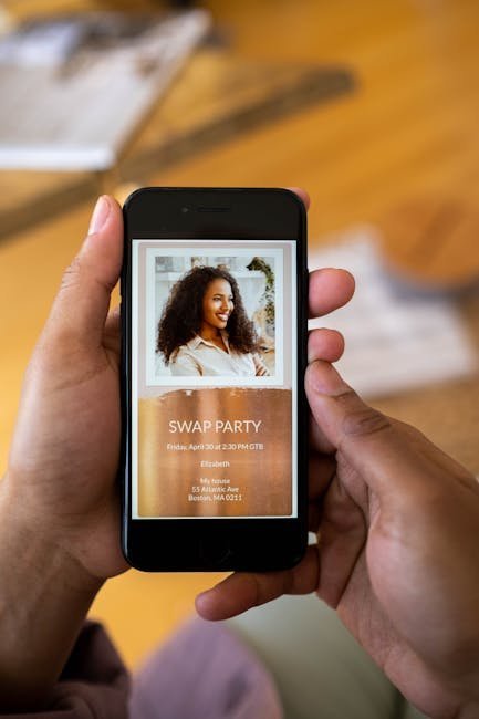 Go Digital with Invitations (Image Credits: Pexels)