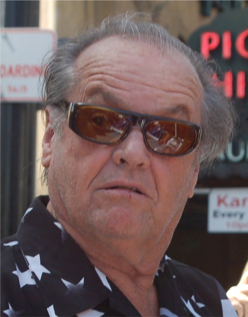 2. Jack Nicholson - Michael Corleone in "The Godfather" (1972) (By Angela George at https://www.flickr.com/photos/sharongraphics/ (cropped by user:LeeGer), CC BY-SA 3.0)