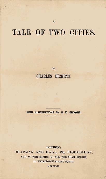 Revolutionary Contrasts in A Tale of Two Cities (Public domain)