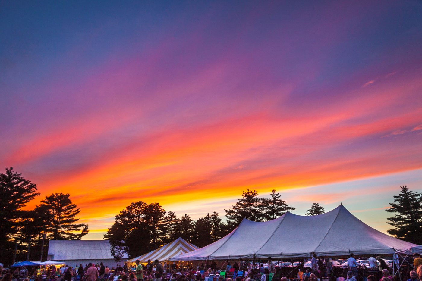 The First Glastonbury Ticket Cost Just £1 and Included Free Milk (Ossipee Valley Music Festival Sunset, CC BY 2.0)