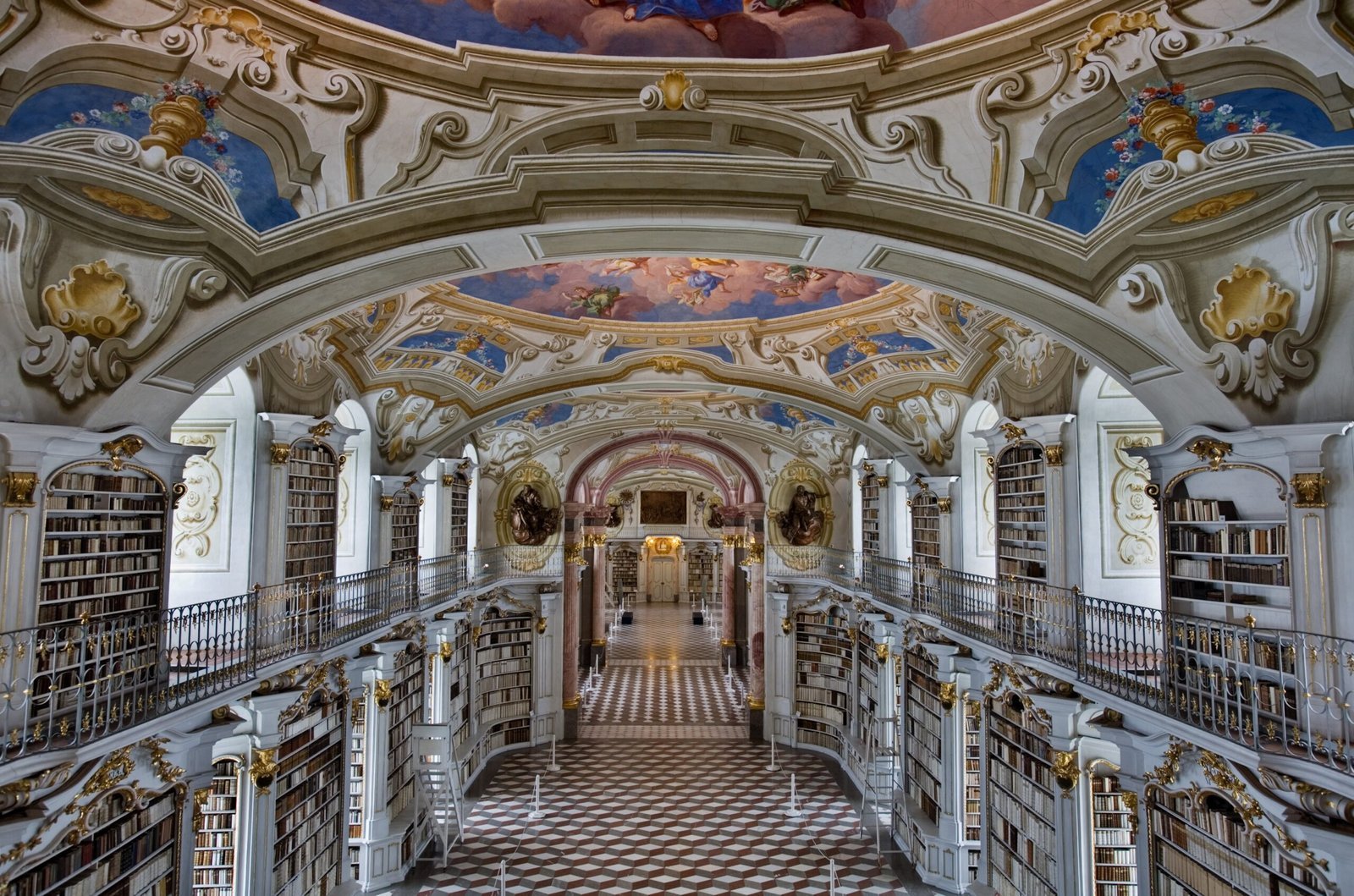 2. Admont Abbey Library, Admont, Austria (By Jorge Royan, CC BY-SA 3.0)