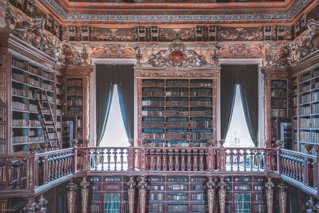 Biblioteca Joanina, Coimbra, Portugal (xiquinhosilva, Flickr, CC BY 2.0)