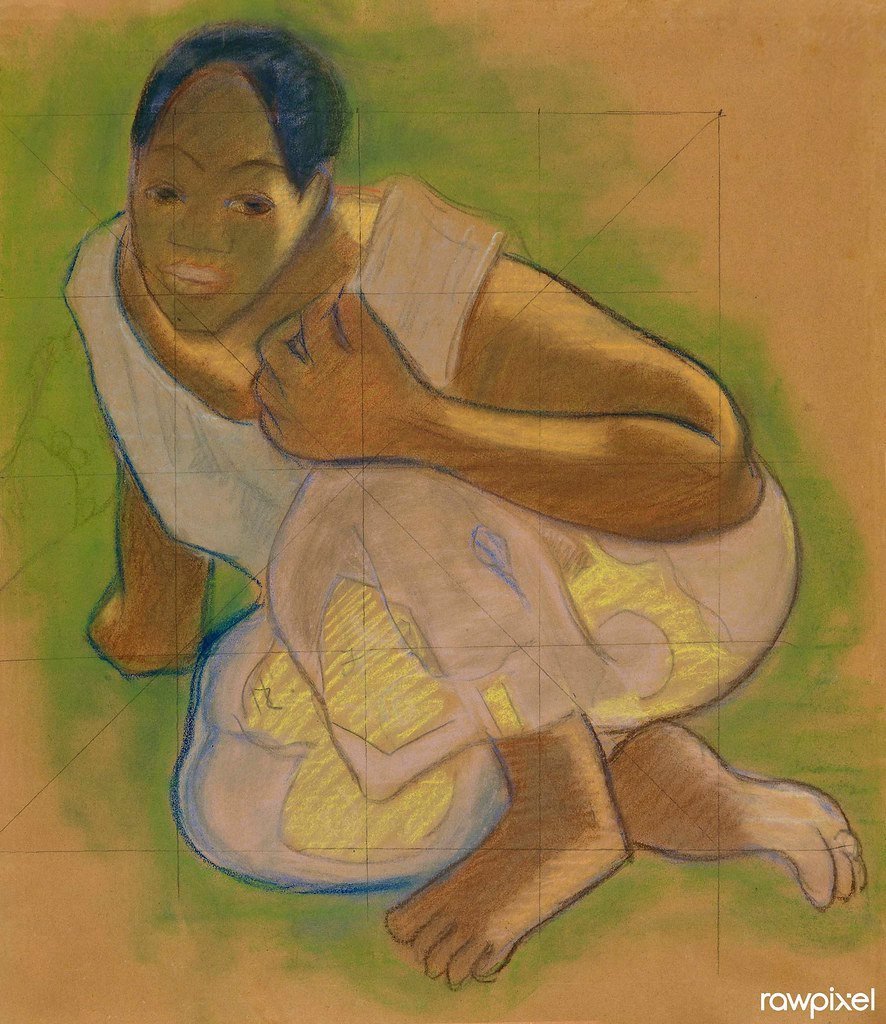 4. Nafea Faa Ipoipo by Paul Gauguin - $210 Million (2015) (Free Public Domain Illustrations by rawpixel, Flickr, CC BY 2.0)