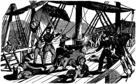 Jean Lafitte: Pirate Hero of the Battle (Engraving from book "THE PIRATES OWN BOOK -- Authentic Narratives of the Most Celebrated Sea Robbers" by Charles Ellms, published 1837. Via copy on Guttenburg.org., Public domain)