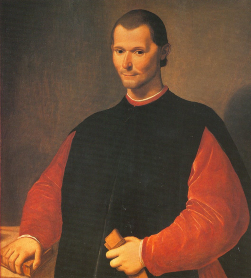 "The Ends Justify the Means" - Not Machiavelli (Cropped and enhanced from a book cover found on Google Images., Public domain)