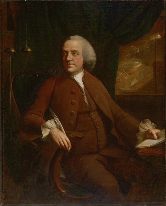 5. Benjamin Franklin Had to Be Carried to the Convention (Philadelphia Museum of Art, Philadelphia, Pennsylvania, Public domain)