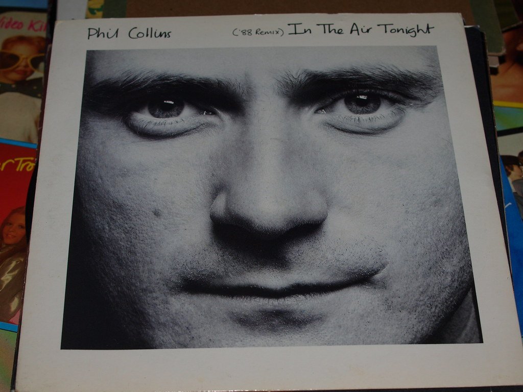 In the Air Tonight by Phil Collins (badgreeb RECORDS - art -photos, Flickr, CC BY-SA 2.0)