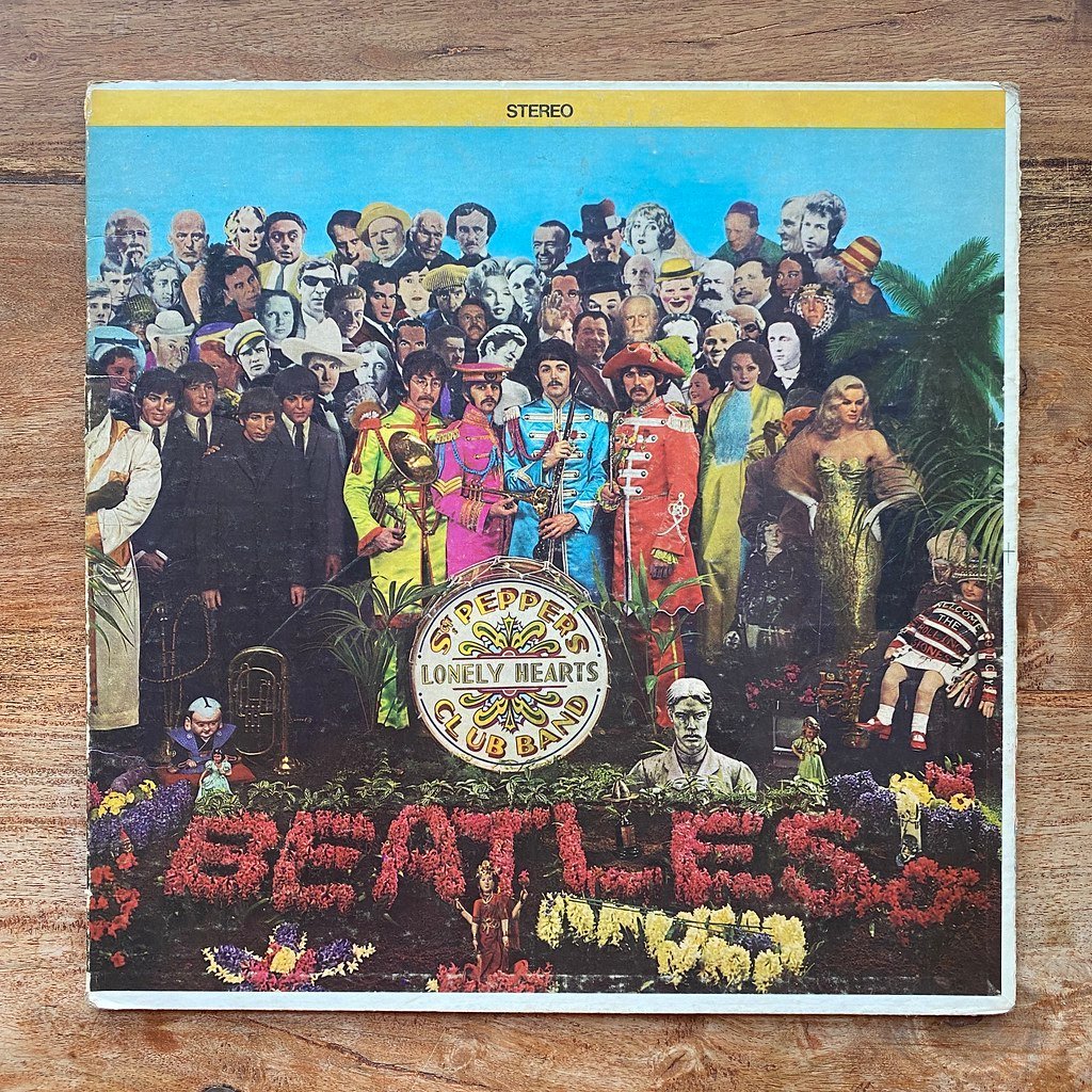 Sgt. Pepper's Lonely Hearts Club Band by The Beatles (1967) (blakespot, Flickr, CC BY 2.0)